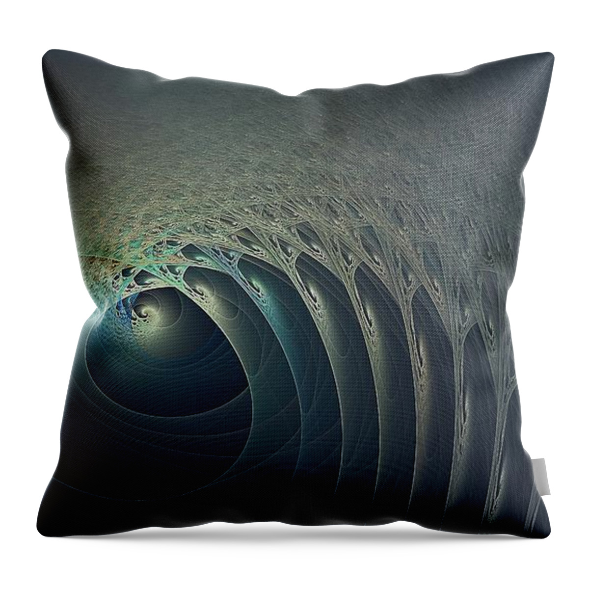  Throw Pillow featuring the digital art Tocopilla Moonlight 16x9 by Doug Morgan