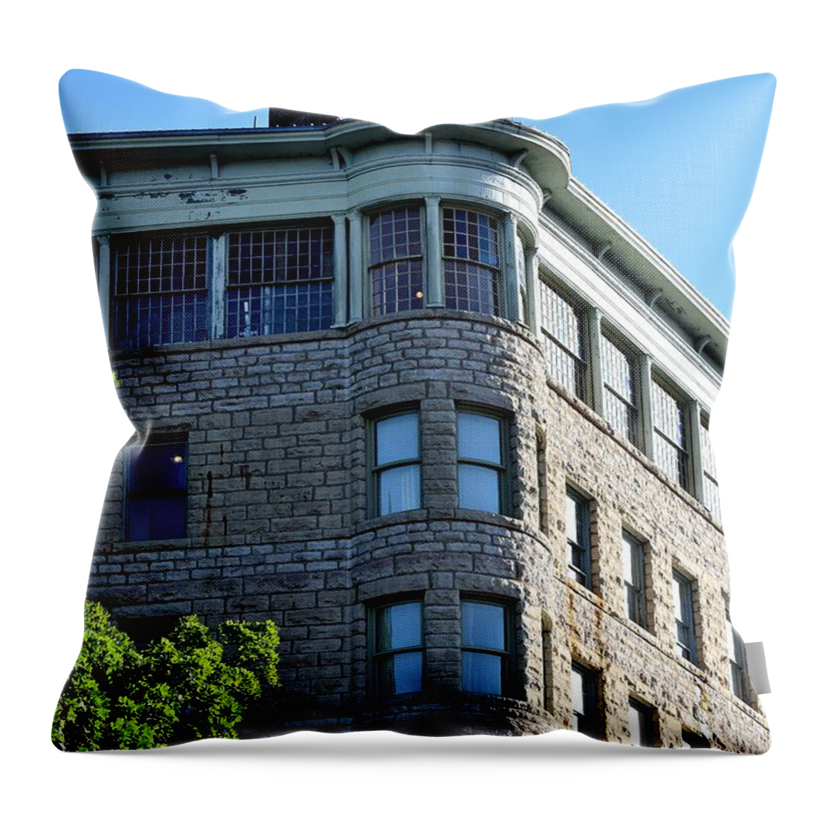 Basin Park Hotel Throw Pillow featuring the photograph Todays Art 1251 by Lawrence Hess