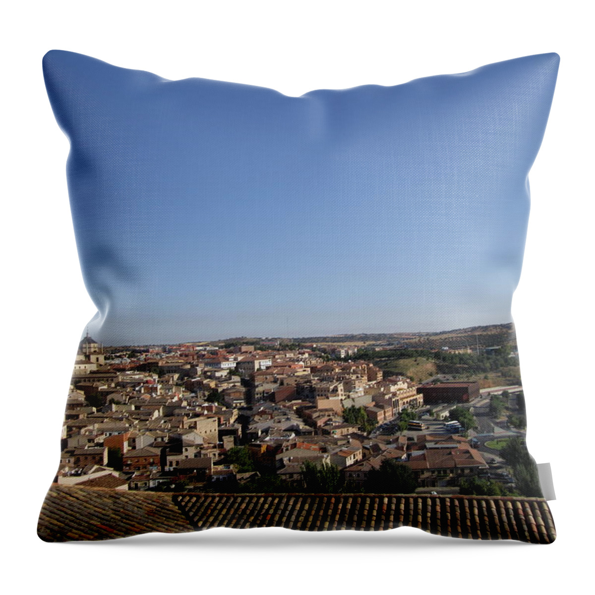 Toledo Throw Pillow featuring the photograph Toledo Homes by John Shiron