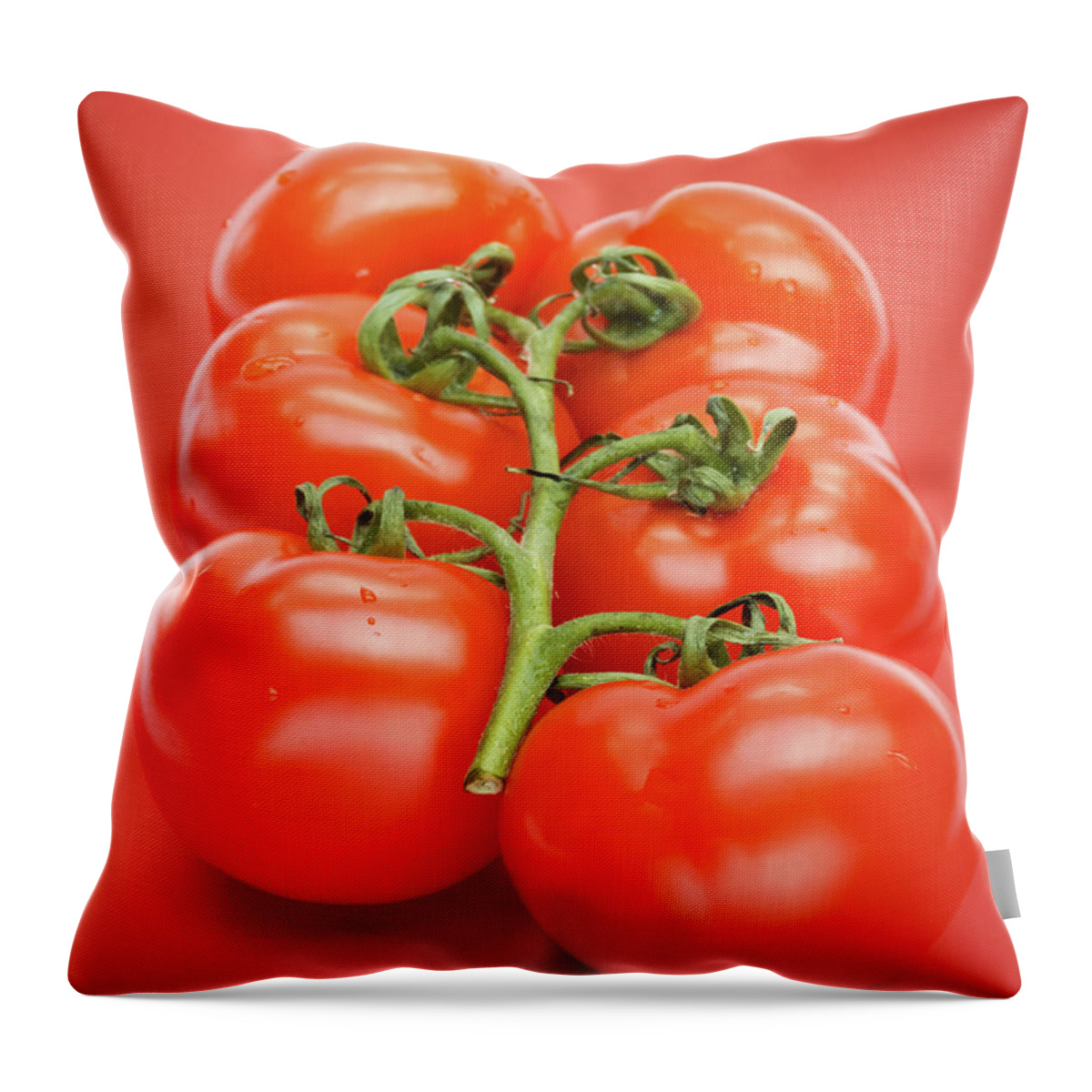 Tomatoes Throw Pillow featuring the photograph Tomatoes by Wim Lanclus