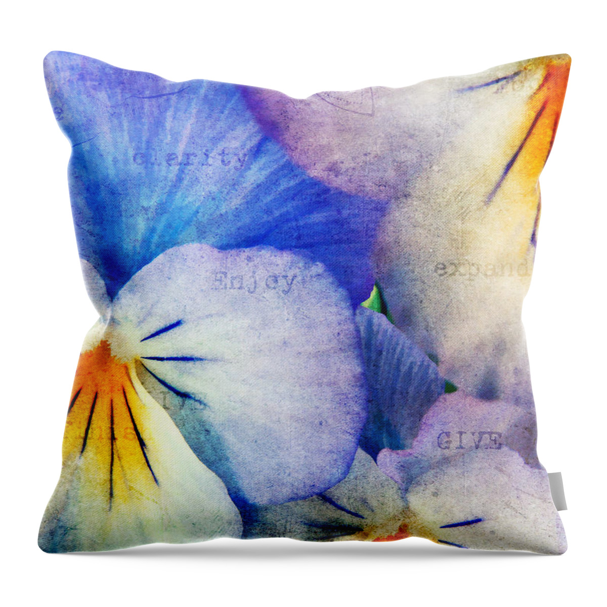 Agriculture Throw Pillow featuring the photograph Tones of Blue by Darren Fisher