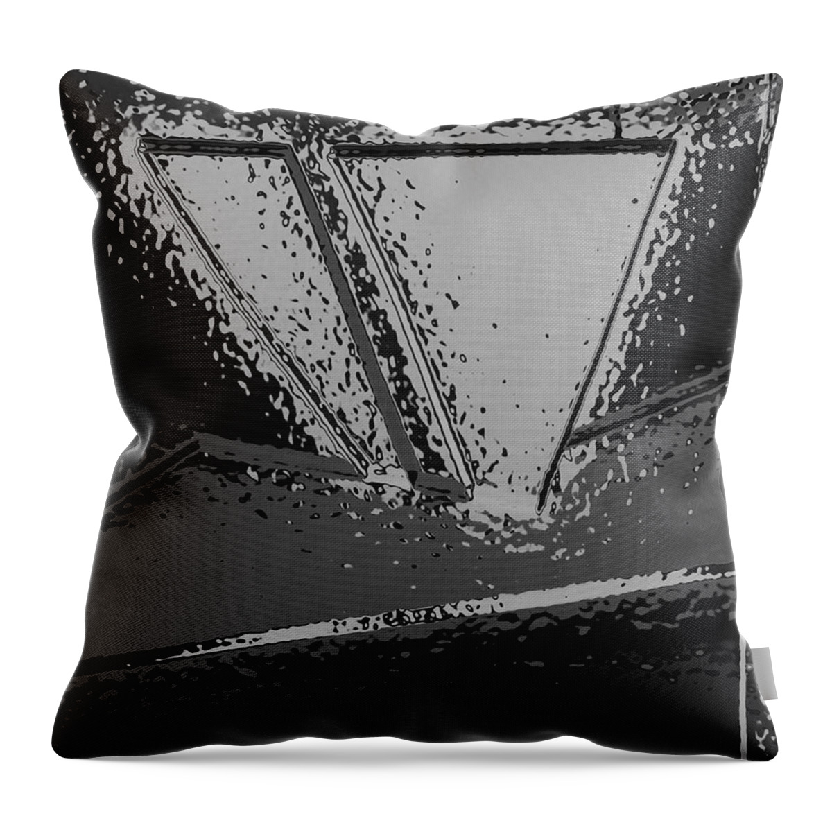 Abstract Throw Pillow featuring the photograph Tonight Will Be Fine Detail 2 by Dick Sauer