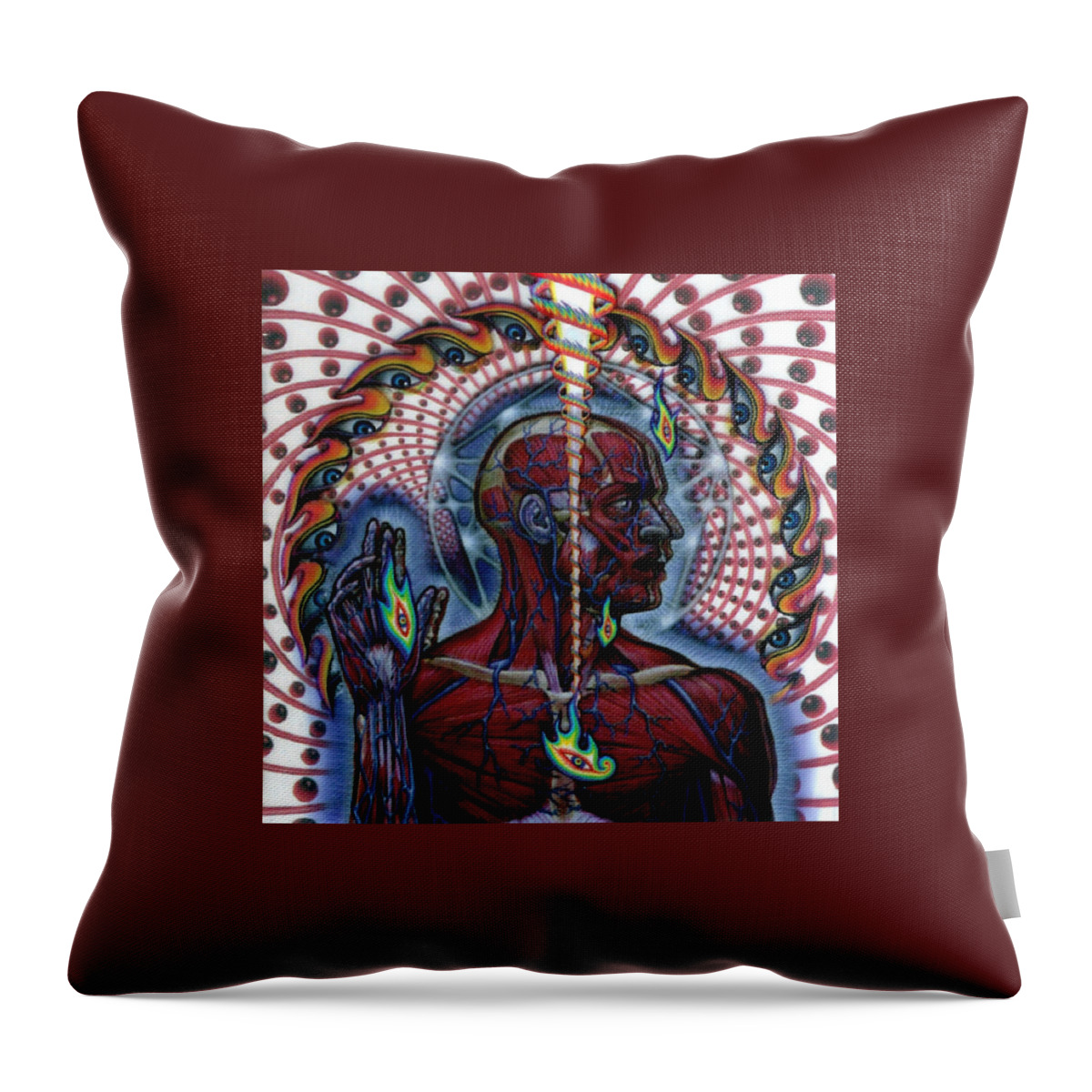 Tool Throw Pillow featuring the digital art Tool by Maye Loeser