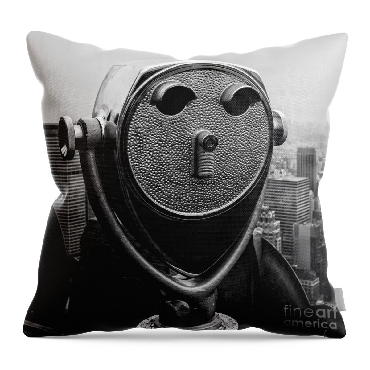Nyc Throw Pillow featuring the photograph Top of the Rock by Edward Fielding