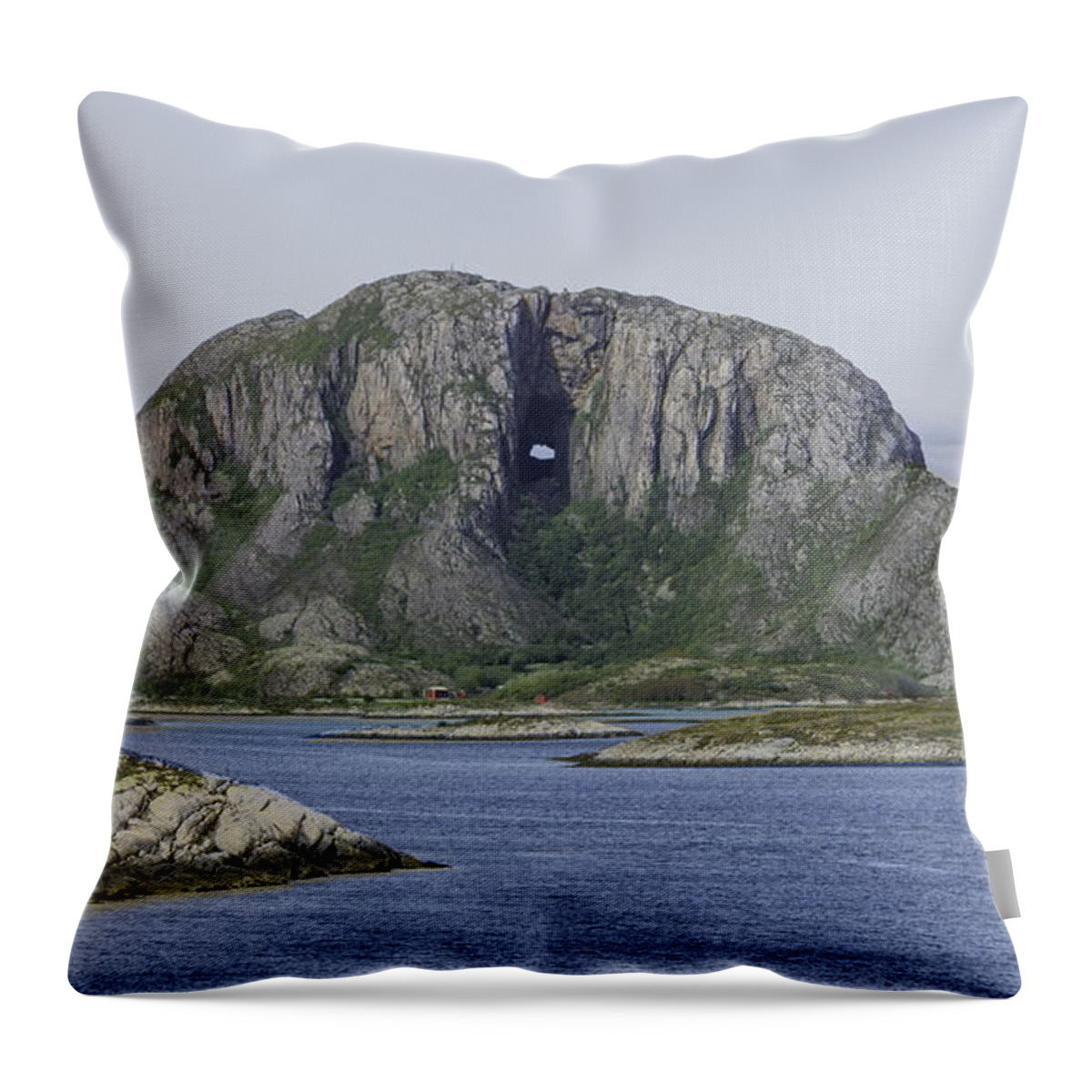 Norway Throw Pillow featuring the photograph Torghatten by Alan Toepfer