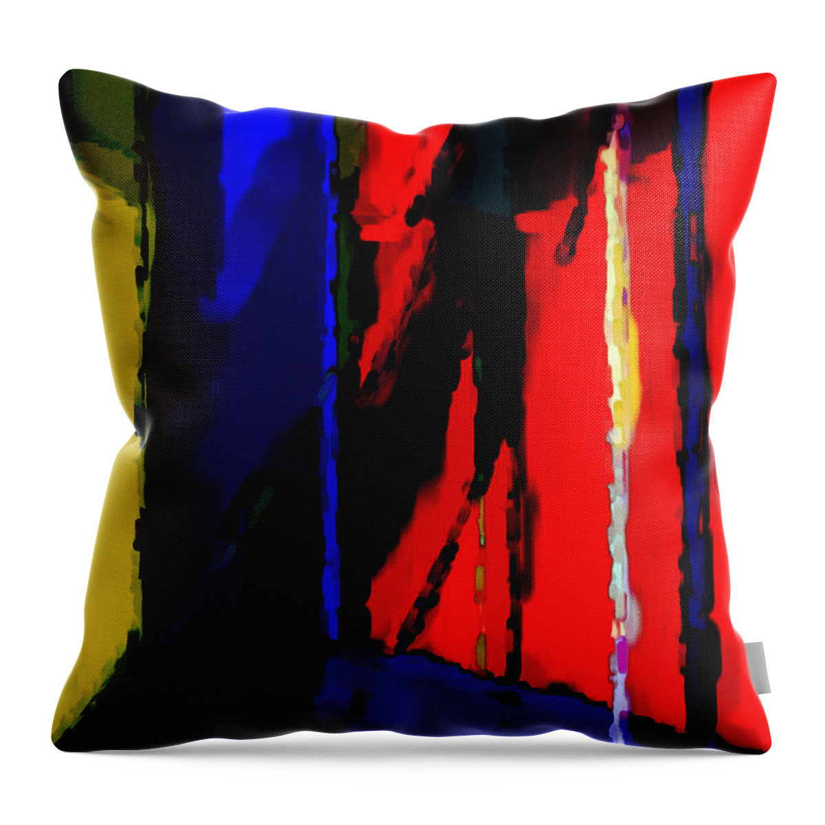 Torment Throw Pillow featuring the digital art Torment by Richard Rizzo