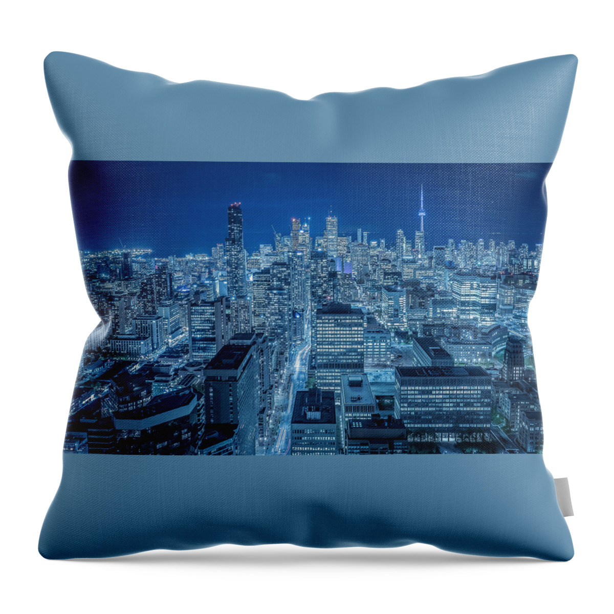Toronto Throw Pillow featuring the digital art Toronto by Super Lovely