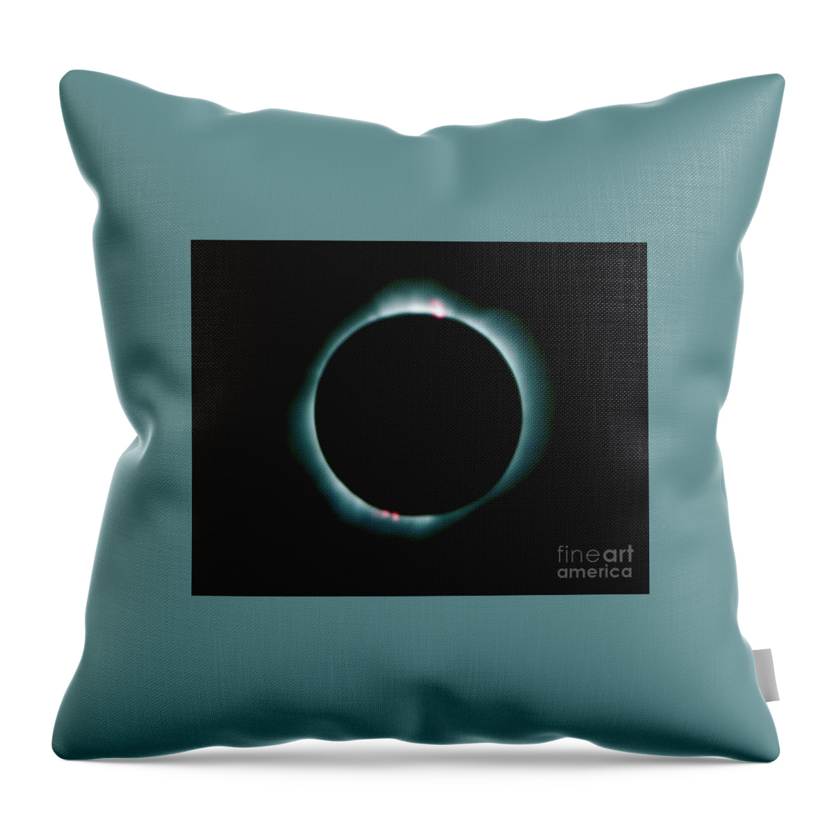 Jon Burch Throw Pillow featuring the photograph Total Solar Eclipse by Jon Burch Photography