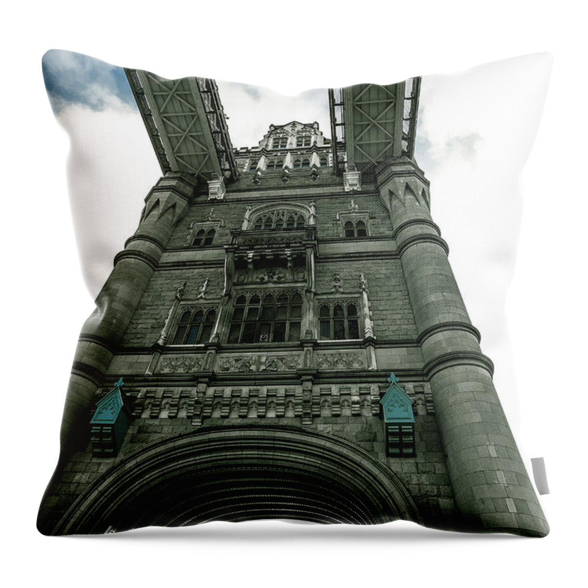England Throw Pillow featuring the photograph Tower Bridge by Patrick Kain