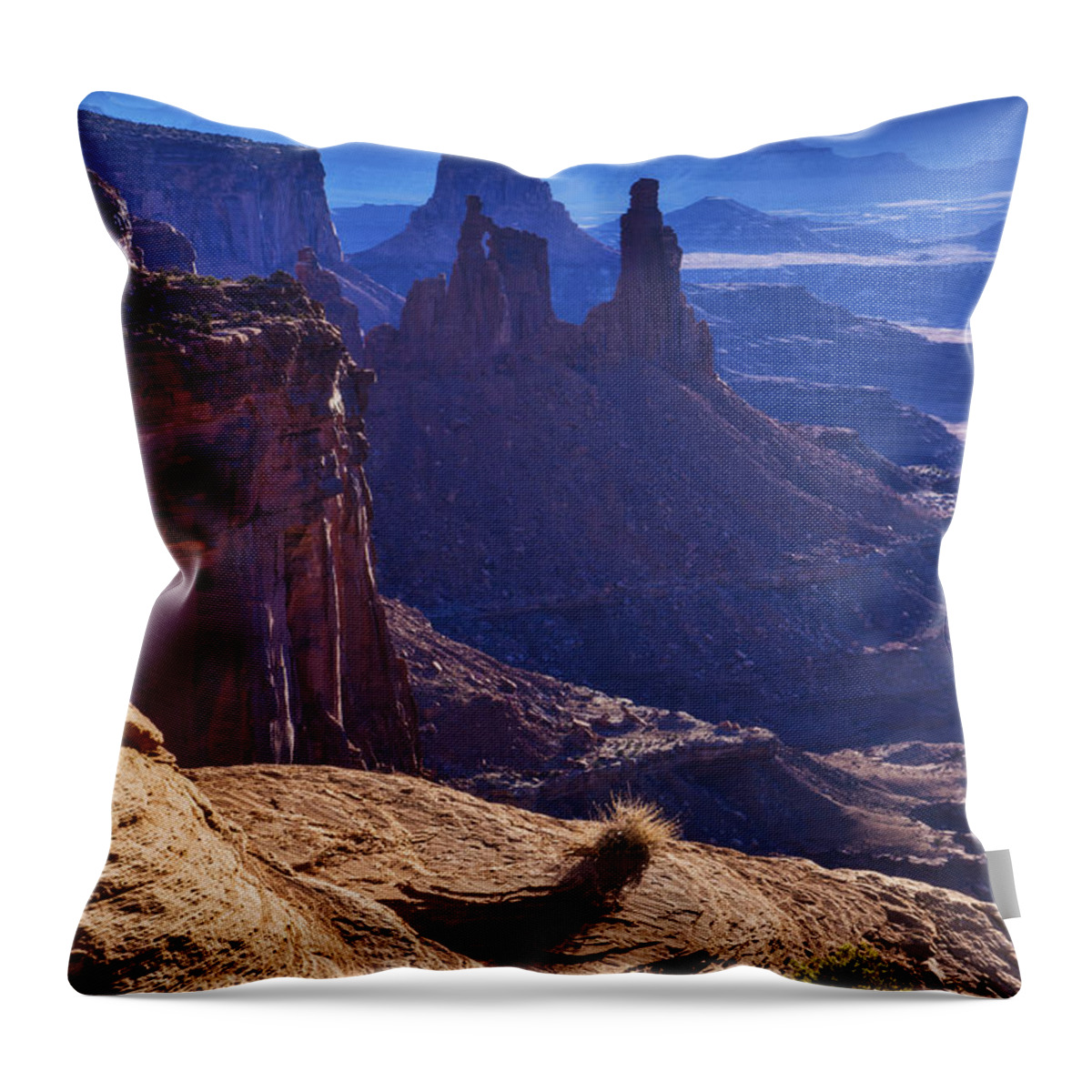 Tower Sunrise Throw Pillow featuring the photograph Tower Sunrise by Chad Dutson