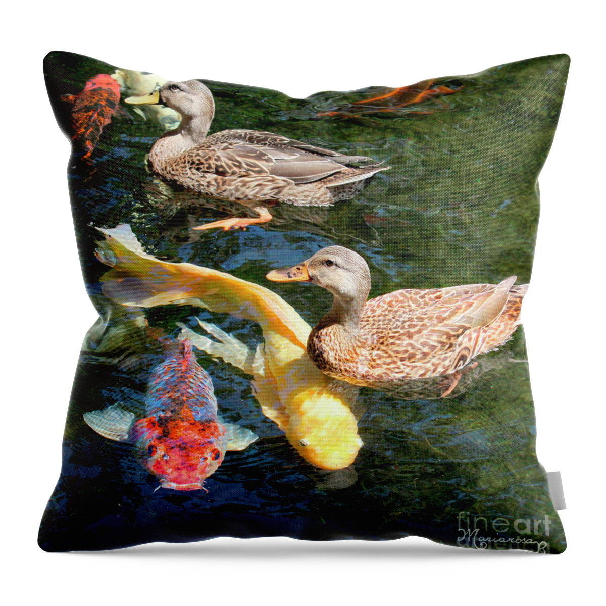 Nature Throw Pillow featuring the photograph Traffic Is Heavy Today by Mariarosa Rockefeller