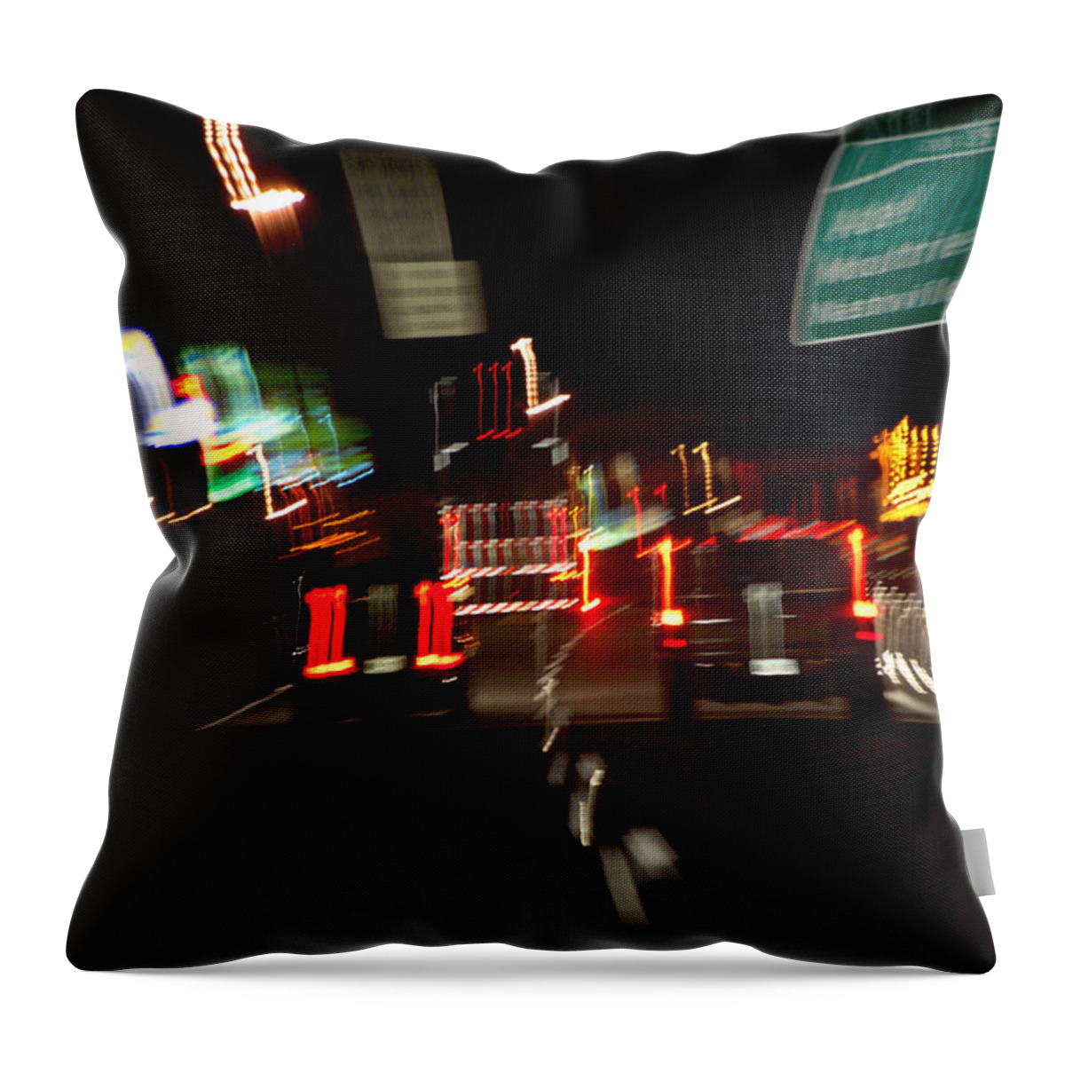 Cars Throw Pillow featuring the photograph Traffic by Robert Meanor