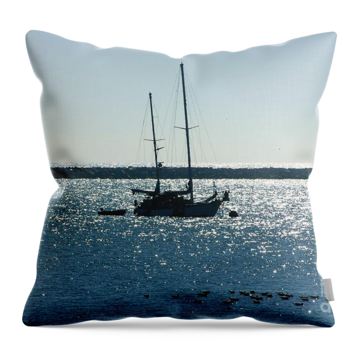 Seascape Throw Pillow featuring the photograph Tranquil Bay by Carol Groenen