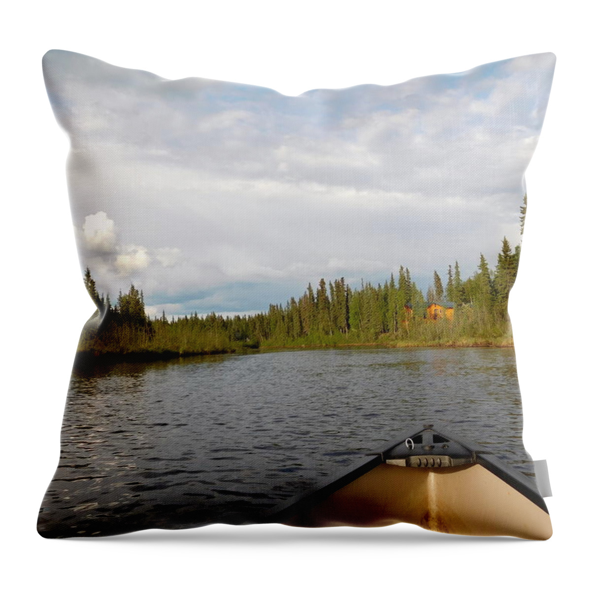 Alaska Throw Pillow featuring the photograph Tranquil Moment North Pole AK by Diannah Lynch
