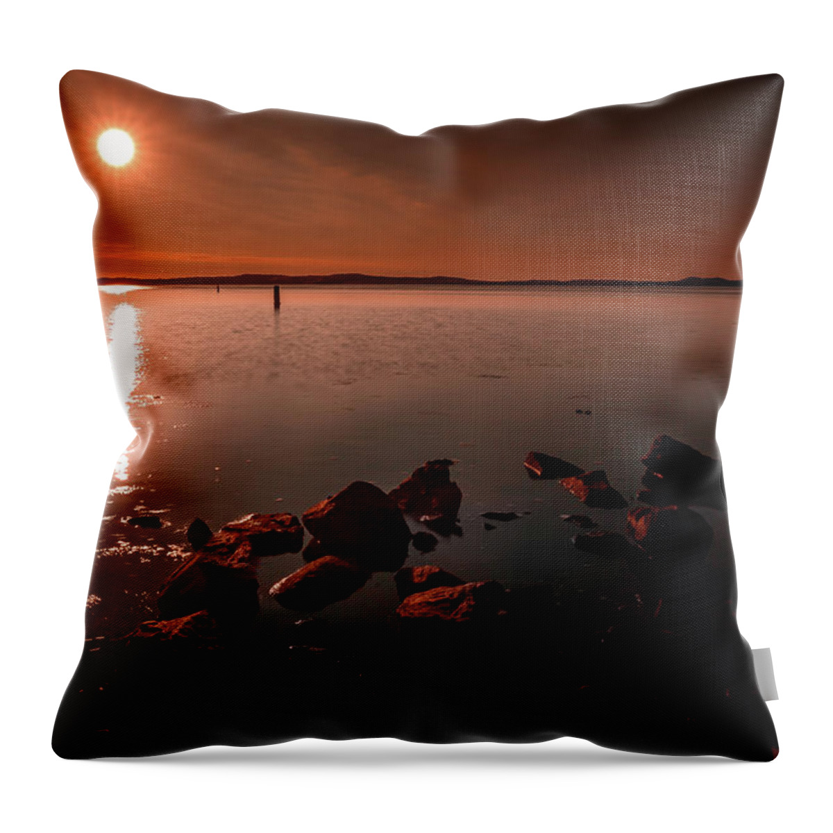 Dramatic Throw Pillow featuring the photograph Transition by Tim Bryan
