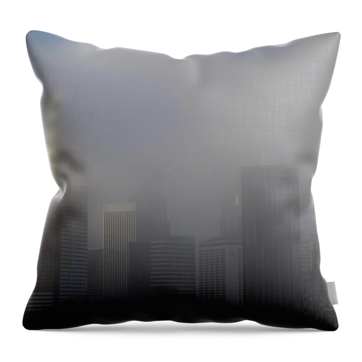 Clouds Throw Pillow featuring the photograph Translucent Skyline by Suzanne Lorenz