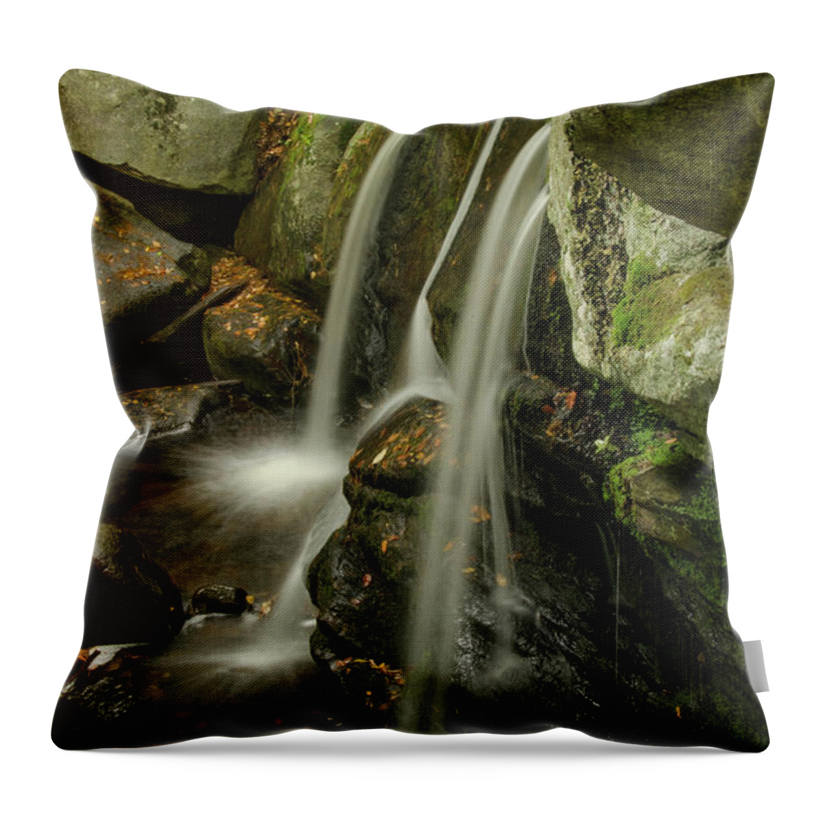 Trap Falls Throw Pillow featuring the photograph Trap Falls 2 by Gales Of November
