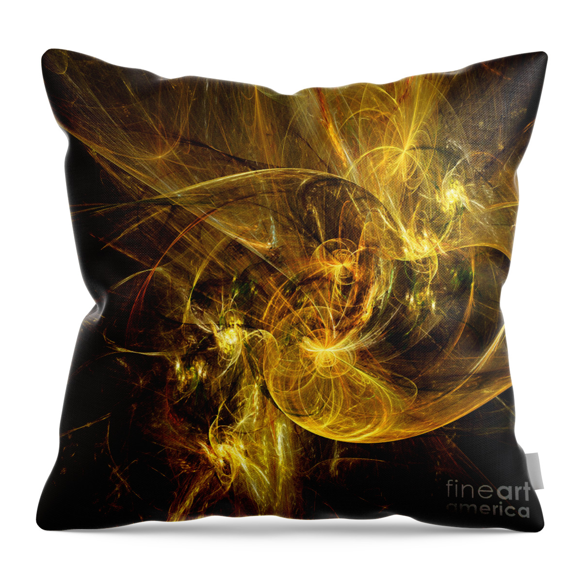 Andee Design Abstract Throw Pillow featuring the digital art Travel In Time To 1969 Entry by Andee Design