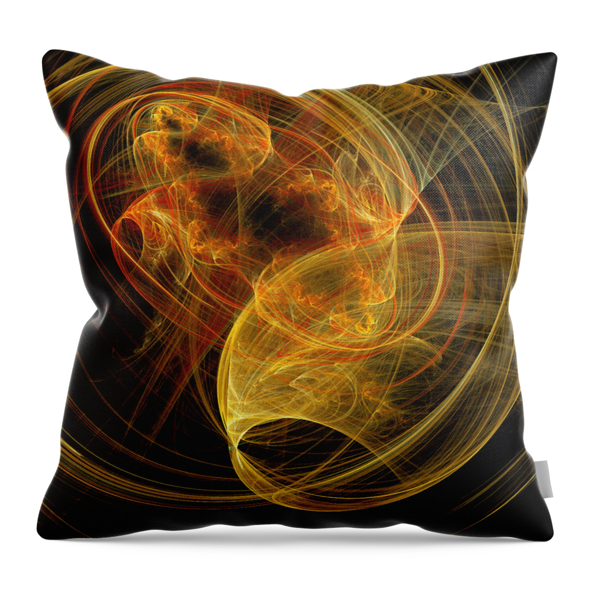 Andee Design Abstract Throw Pillow featuring the digital art Travel In Time To 1969 Time Warp by Andee Design