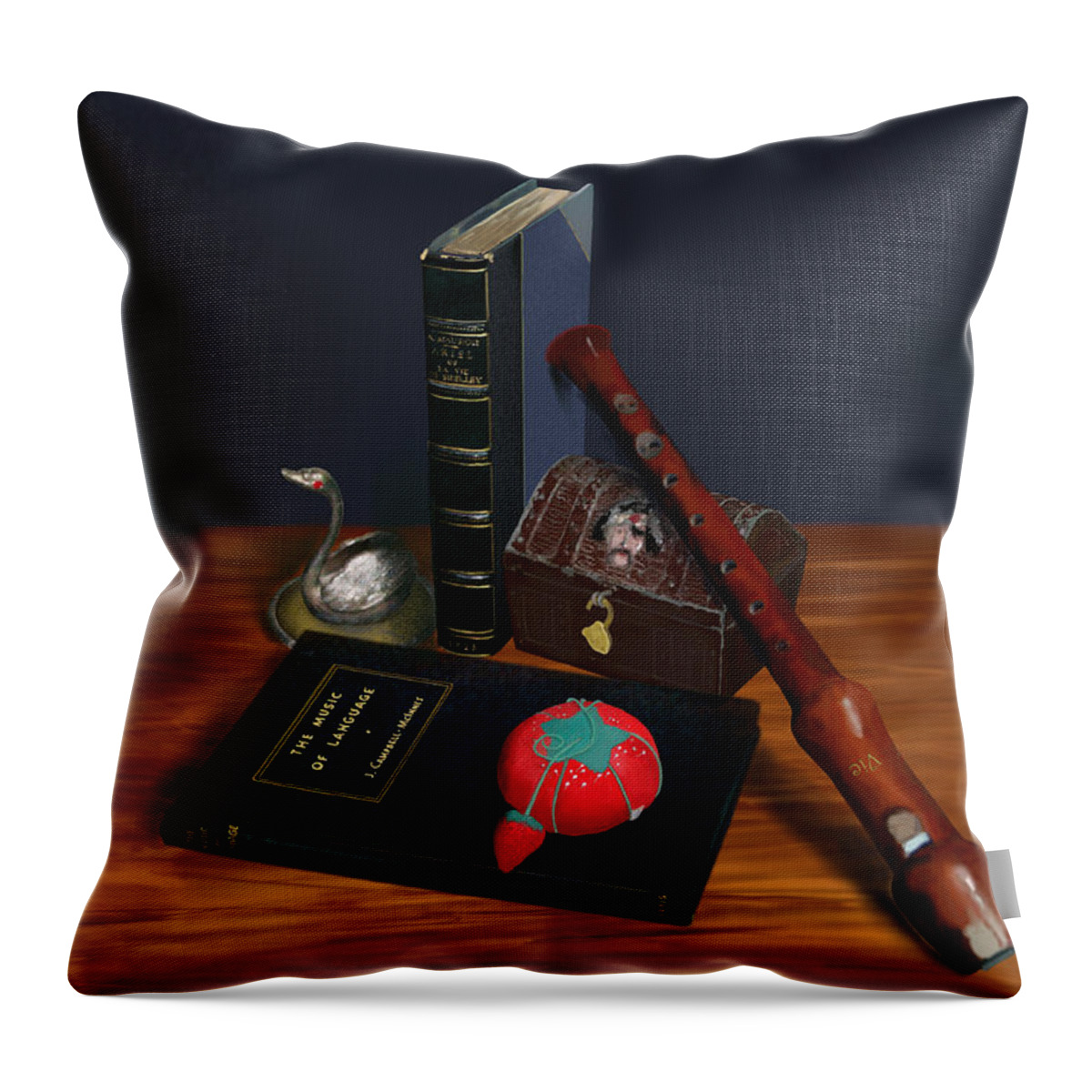 Victor Shelley Throw Pillow featuring the digital art Treasure by Victor Shelley