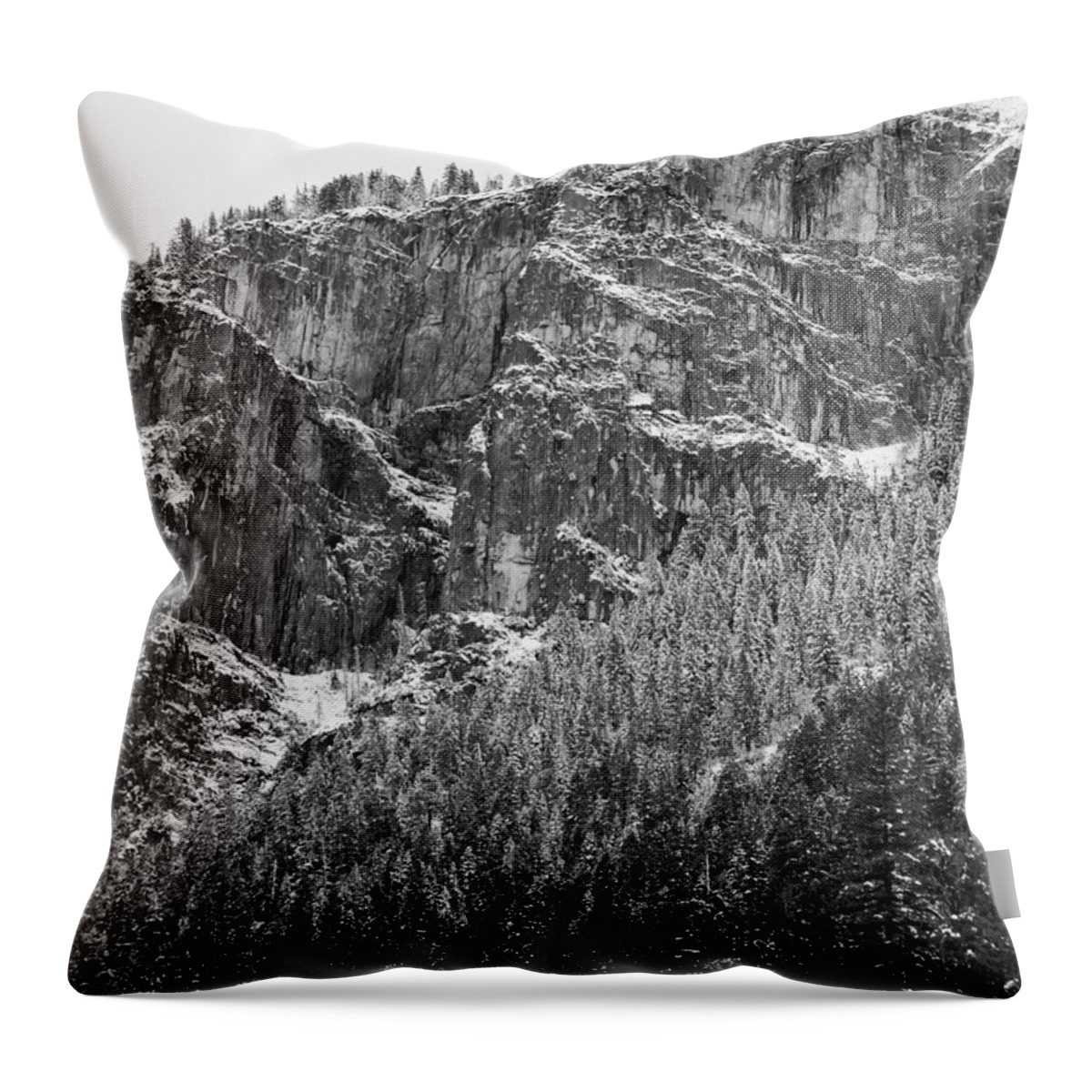 Yosemite Throw Pillow featuring the photograph Treefall by Lora Lee Chapman