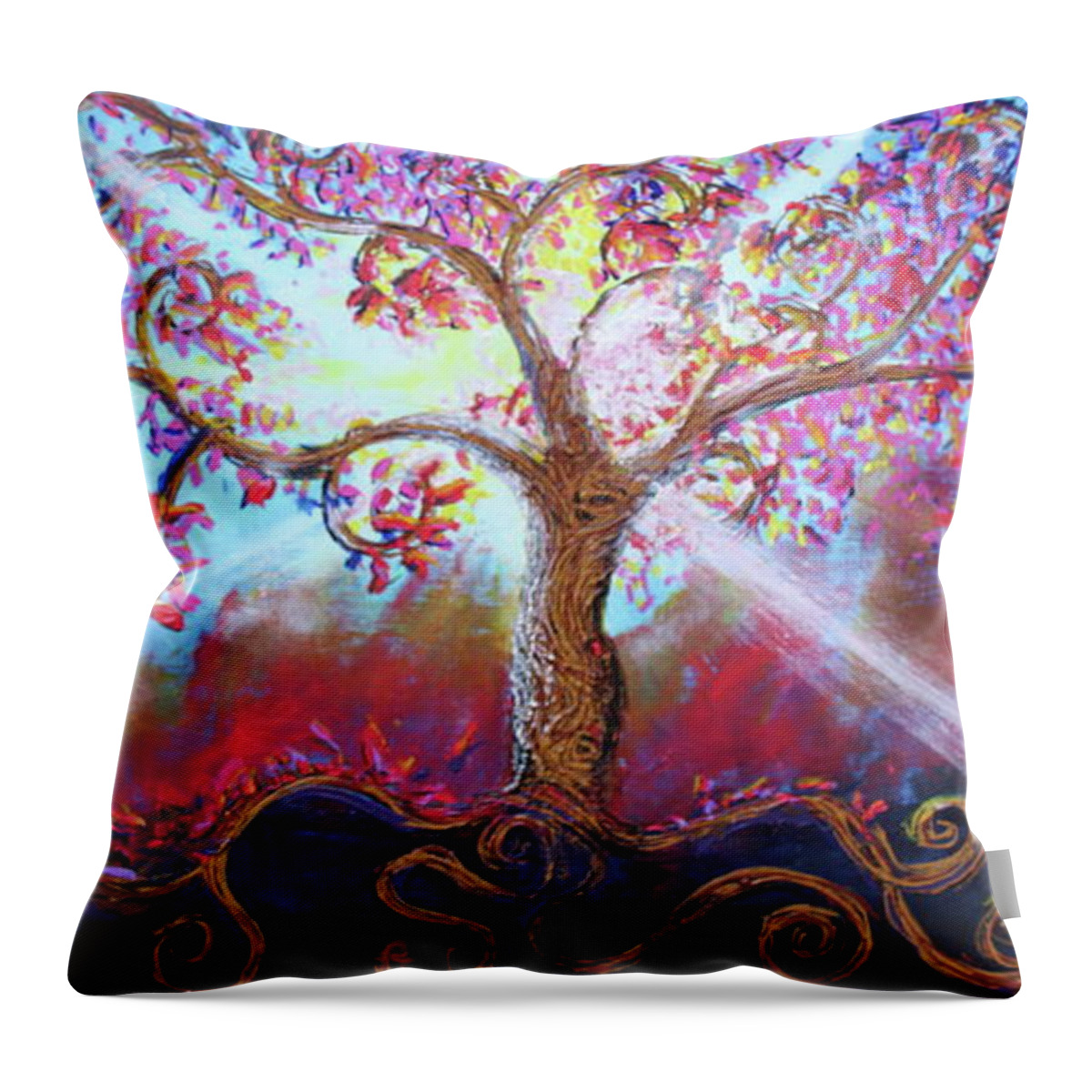Impressionism Throw Pillow featuring the painting Treevelation by Stefan Duncan