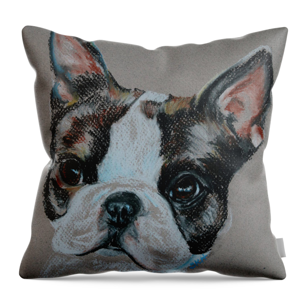 Animal Throw Pillow featuring the photograph Tried N TrueToby by Susan Herber