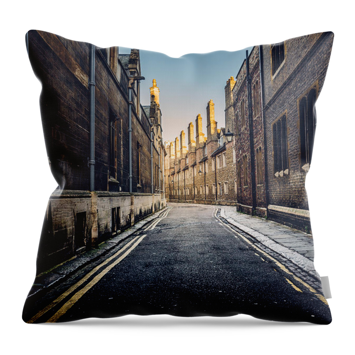 Cambridge Throw Pillow featuring the photograph Trinity Lane by James Billings