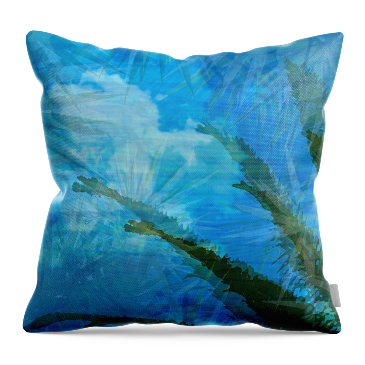 Susan Vineyard Throw Pillow featuring the photograph Tropical Afternoon by Susan Vineyard