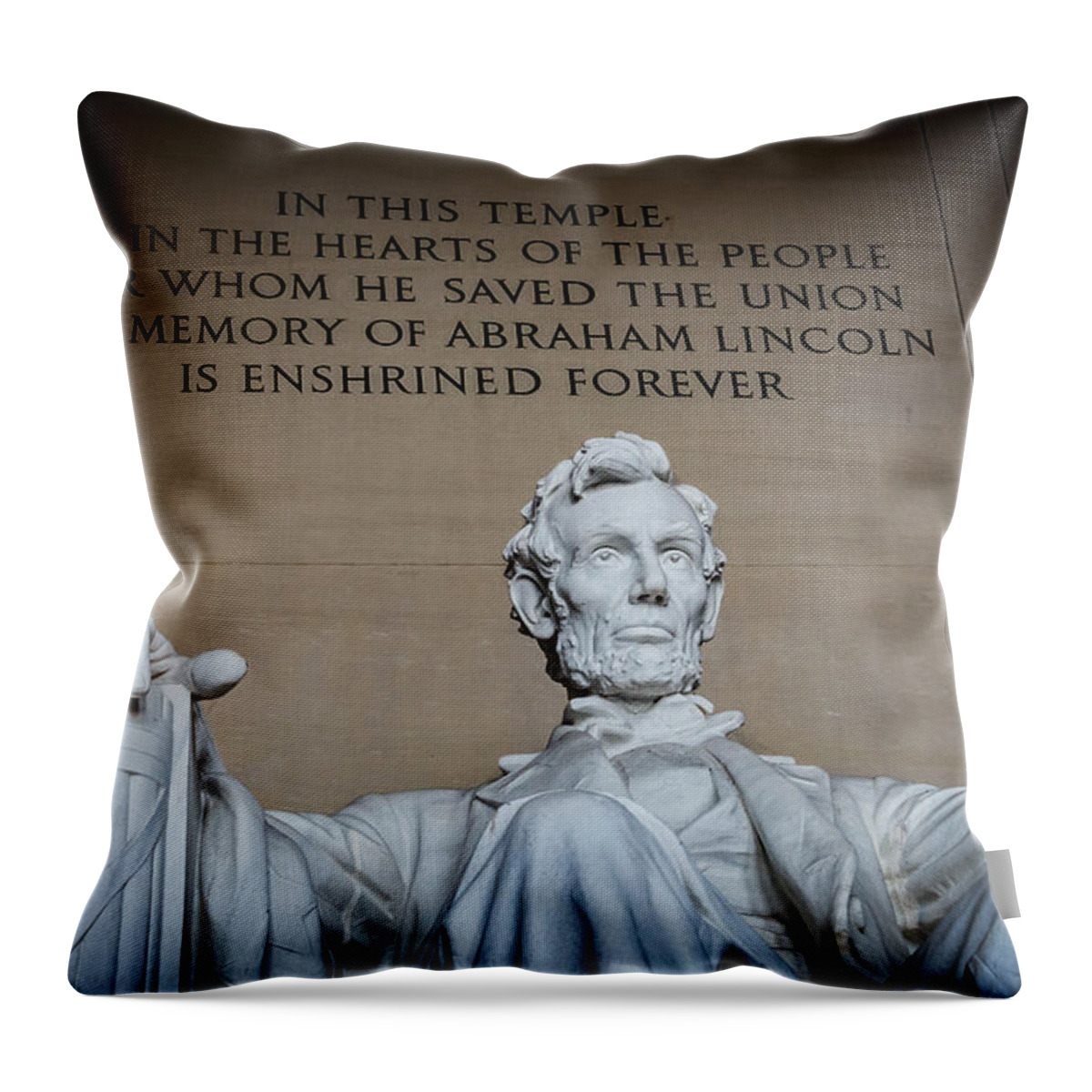 Washington Throw Pillow featuring the photograph True Leader by David Downs