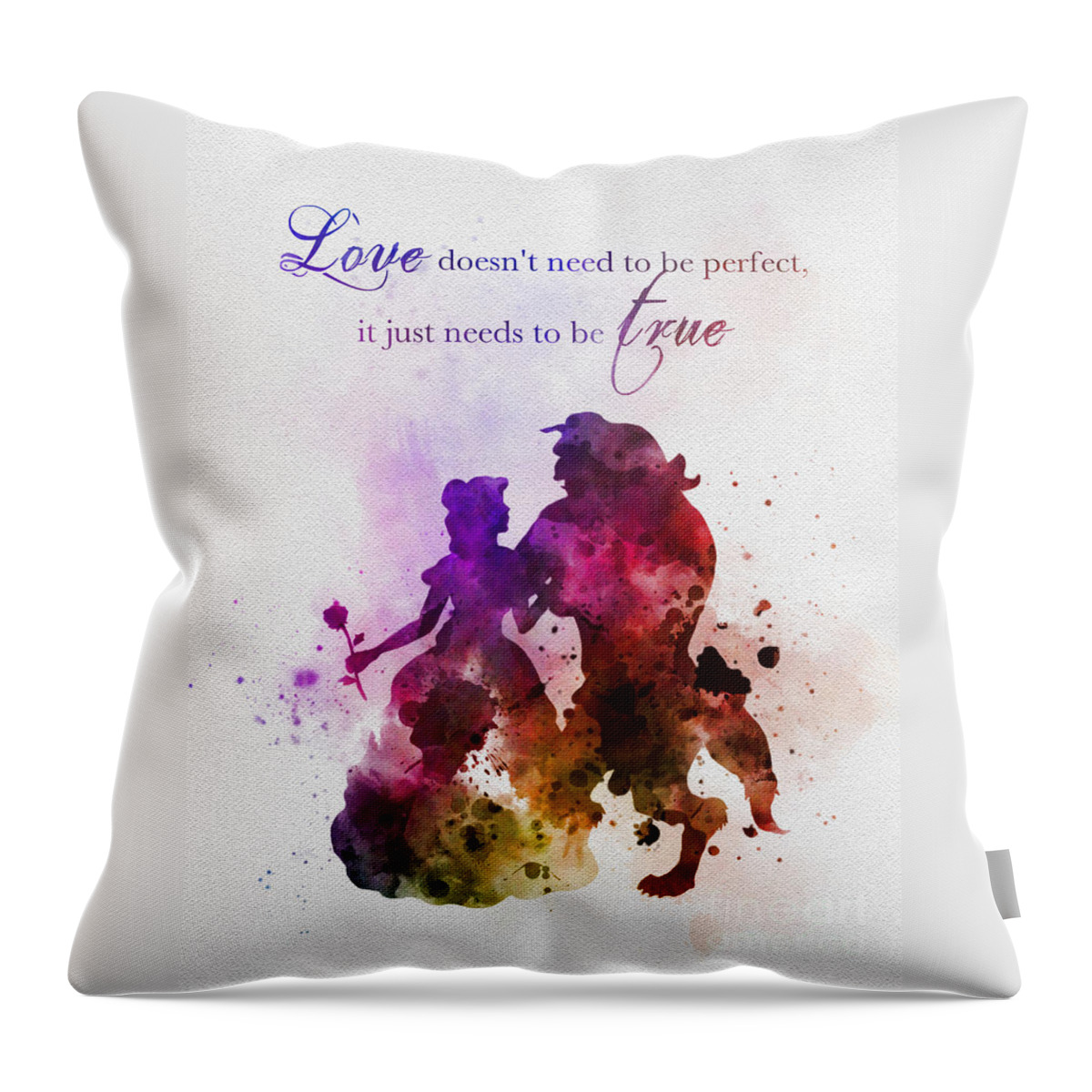 Valentines Day Throw Pillow featuring the mixed media True Love by My Inspiration