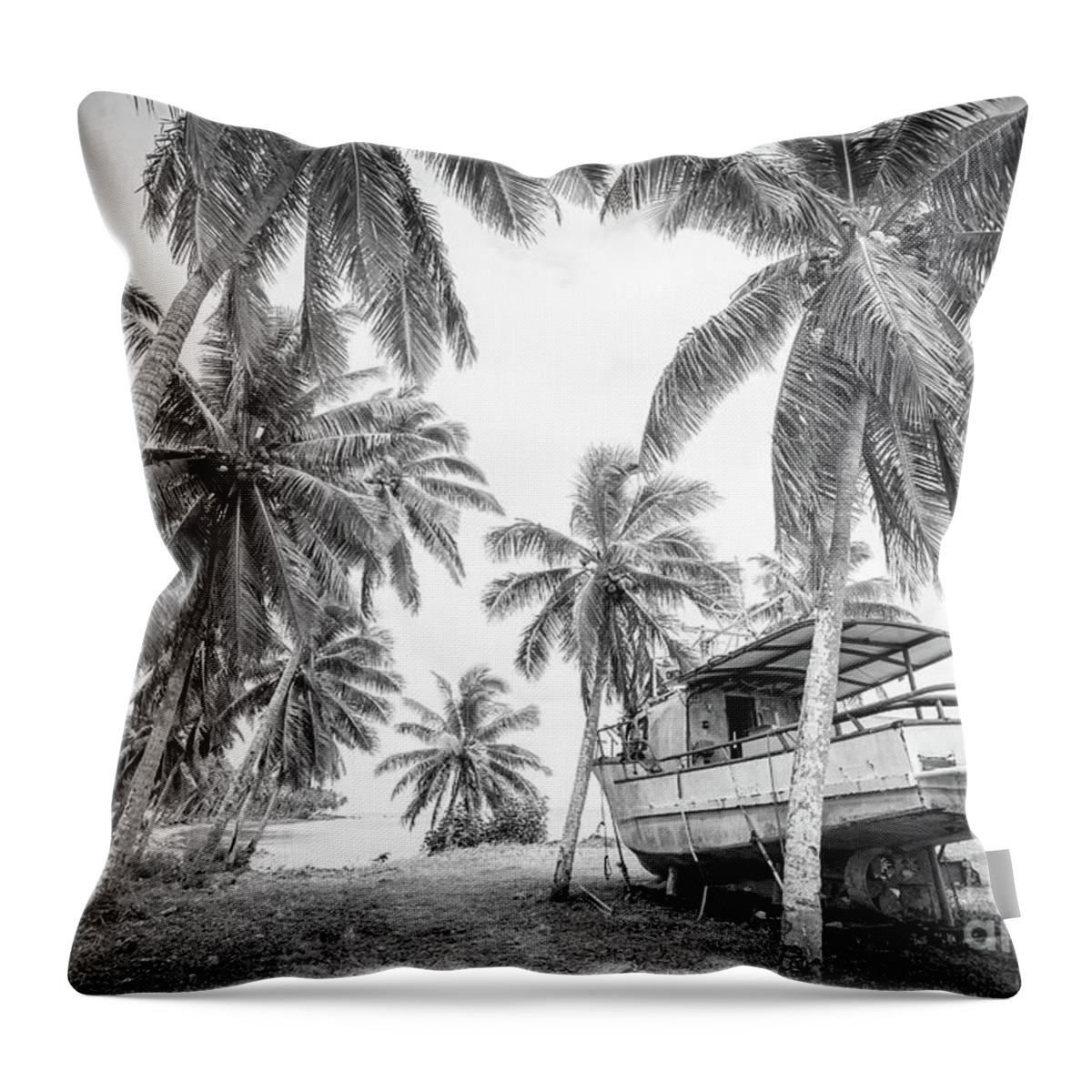 Boat Throw Pillow featuring the photograph True Places by Becqi Sherman