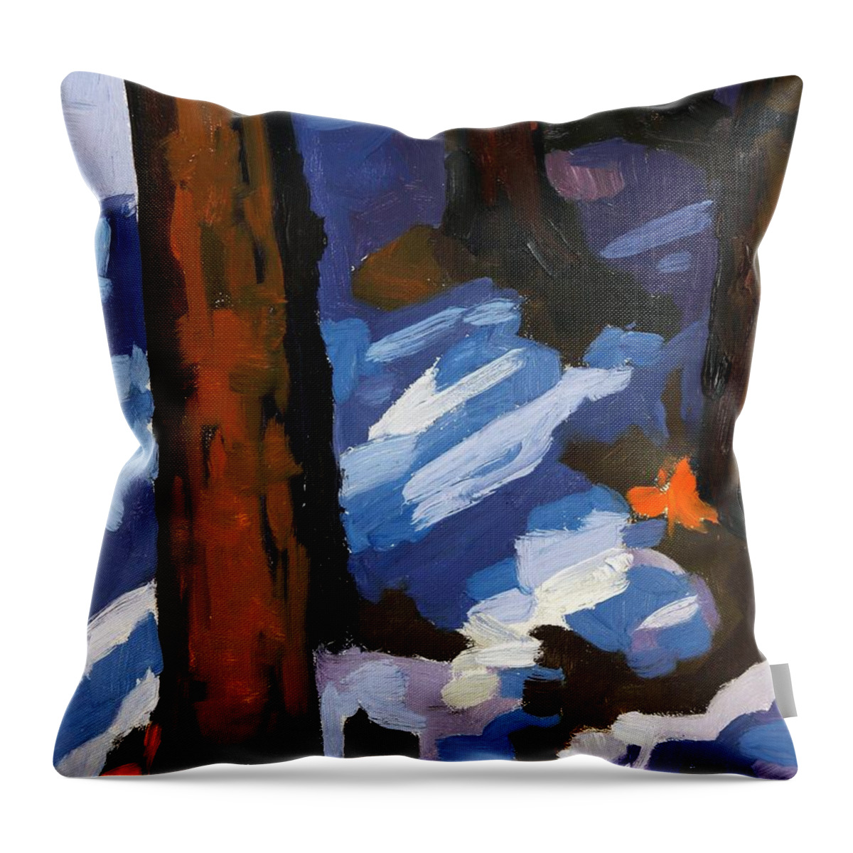 1098 Throw Pillow featuring the painting Trunks by Phil Chadwick