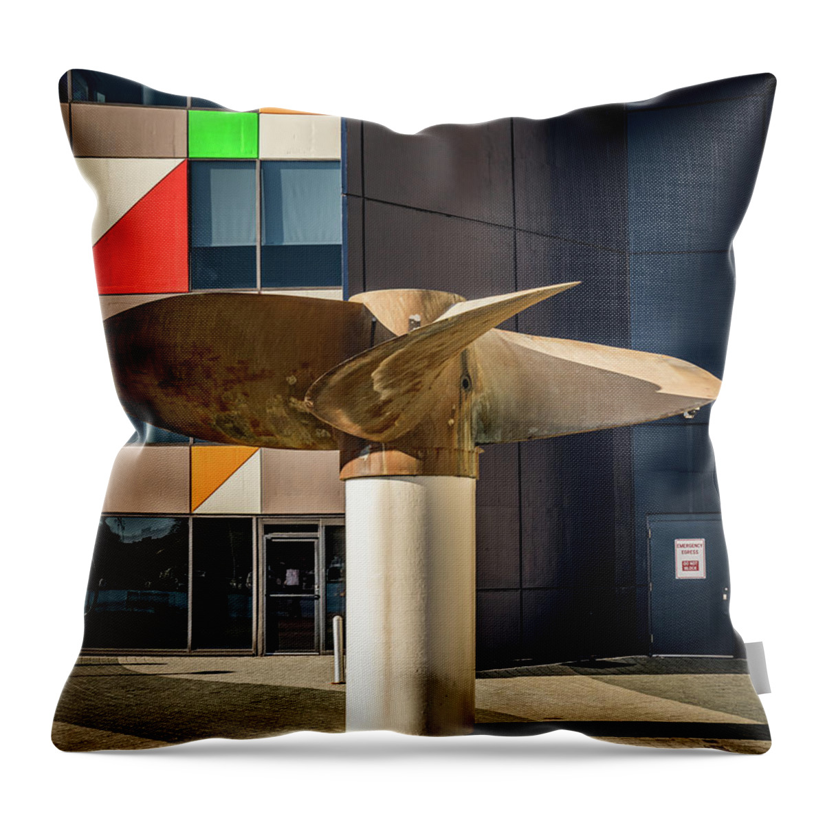 Baltimore Throw Pillow featuring the photograph Turbine by Framing Places