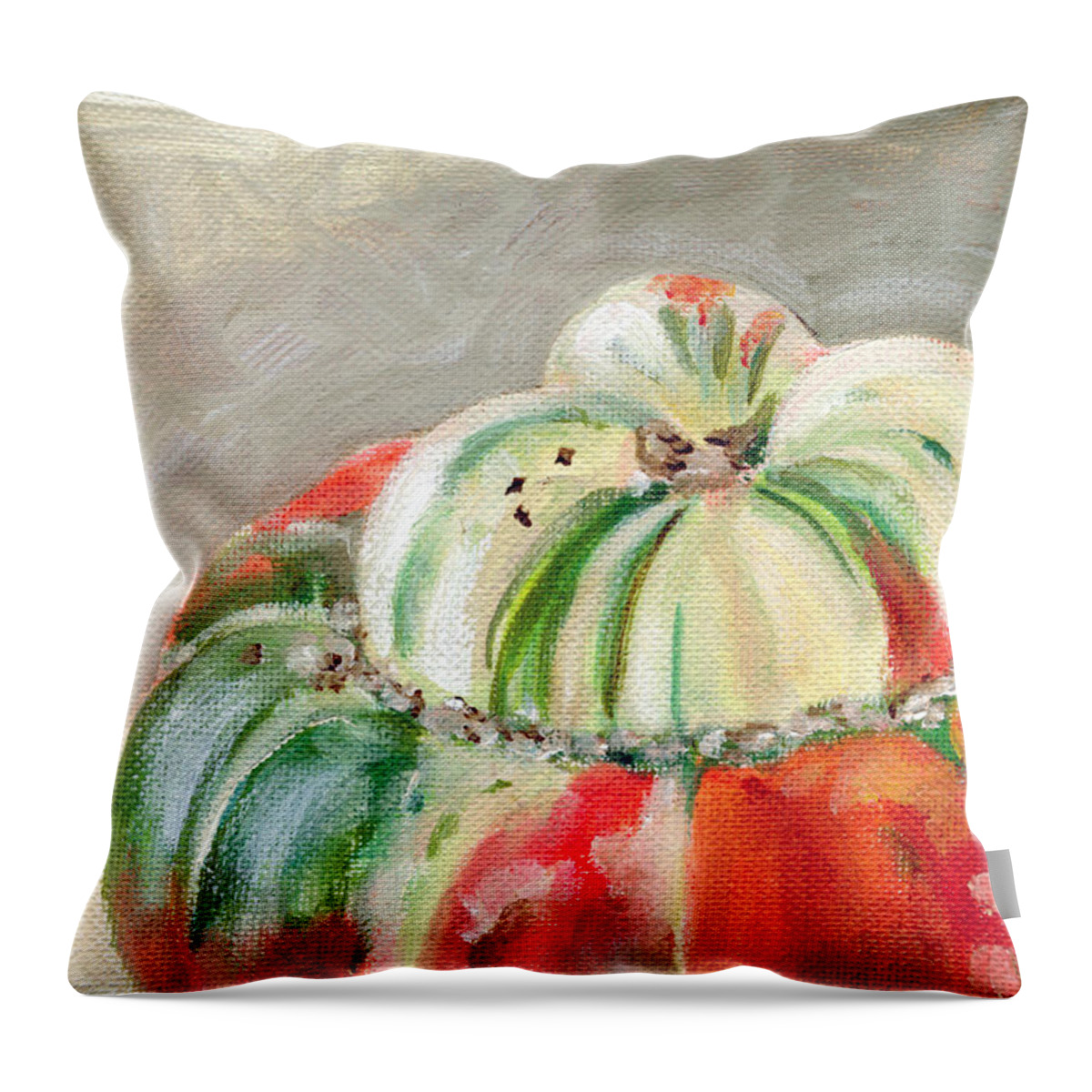 Still-life Throw Pillow featuring the painting Turks Turban by Sarah Lynch