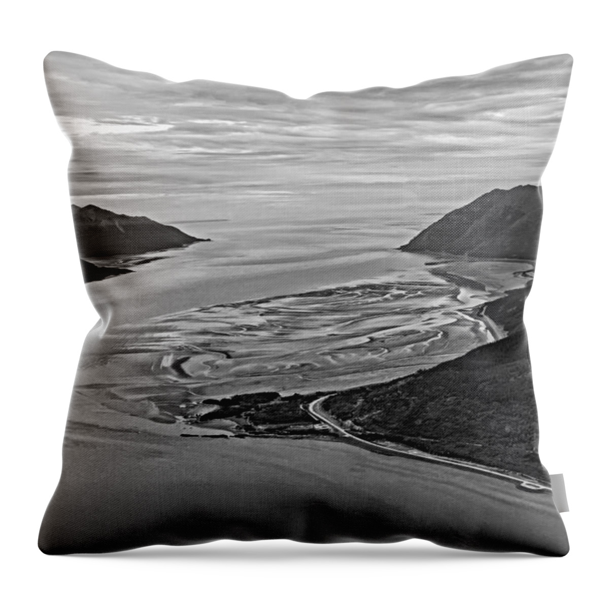 Alaska Throw Pillow featuring the photograph Turnagain Arm Alaska by Waterdancer 