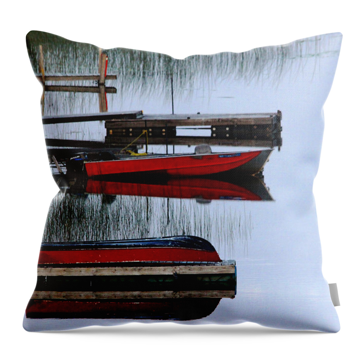 Key River Throw Pillow featuring the photograph Twilight Reflections by Debbie Oppermann