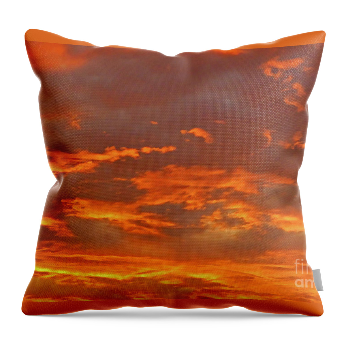 Twilight Throw Pillow featuring the photograph Twilight Sky by Val Miller