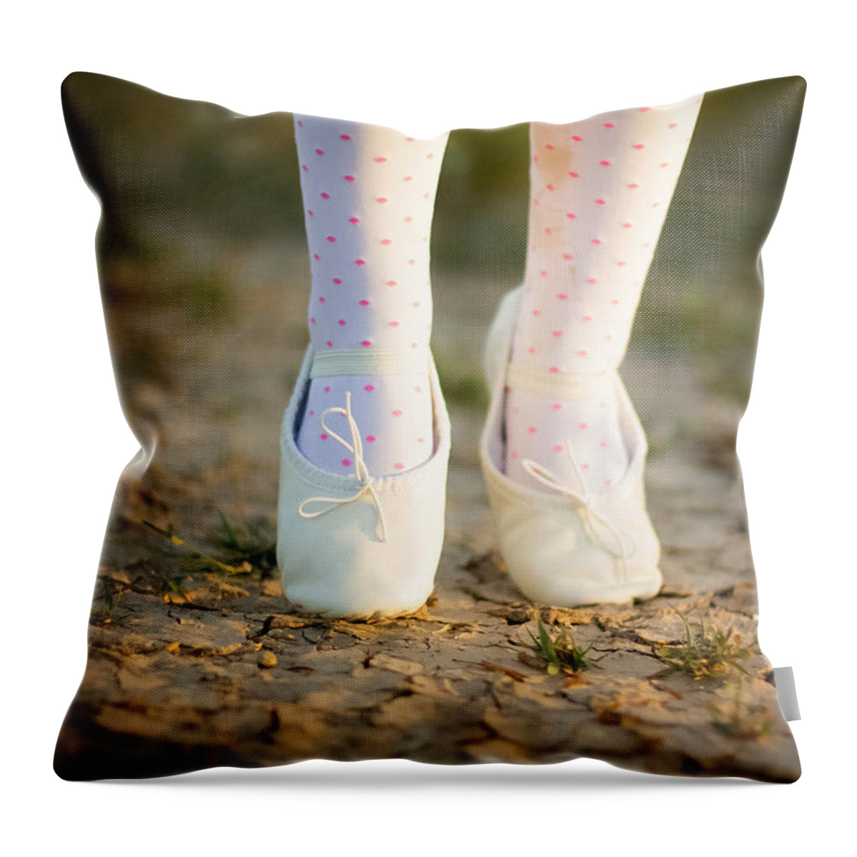 Ballerina Throw Pillow featuring the photograph Twinkle Toes by Jessica Gonzalez