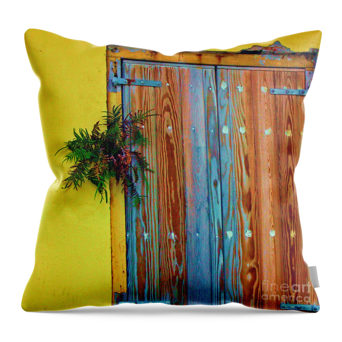 Door Throw Pillow featuring the photograph Twisted Root by Debbi Granruth