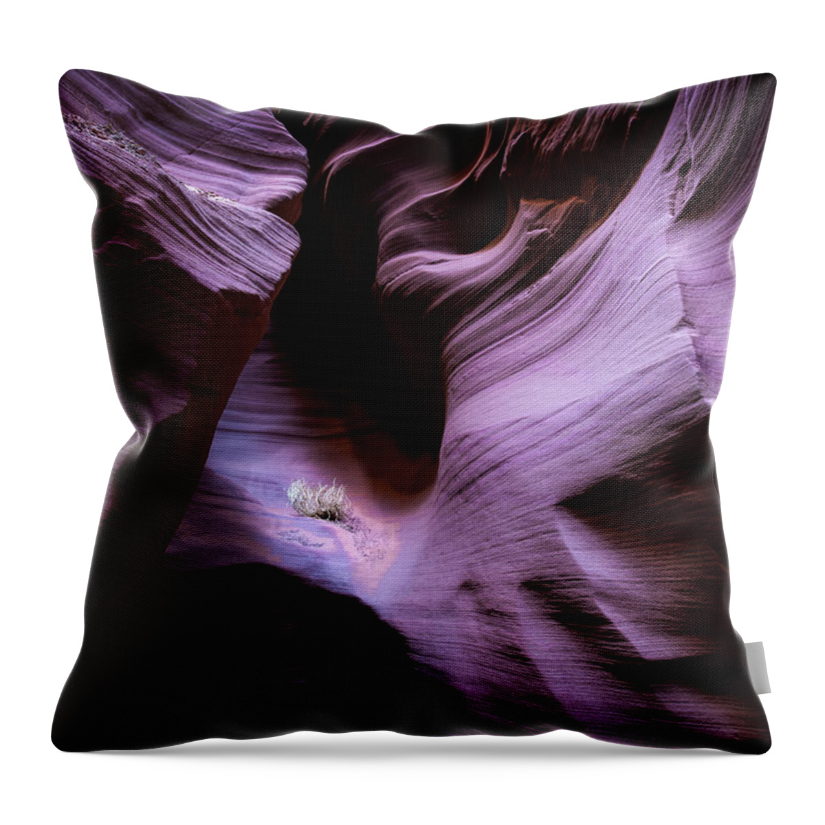 Antelope Canyon Throw Pillow featuring the photograph Twists and Turns II by Jon Glaser