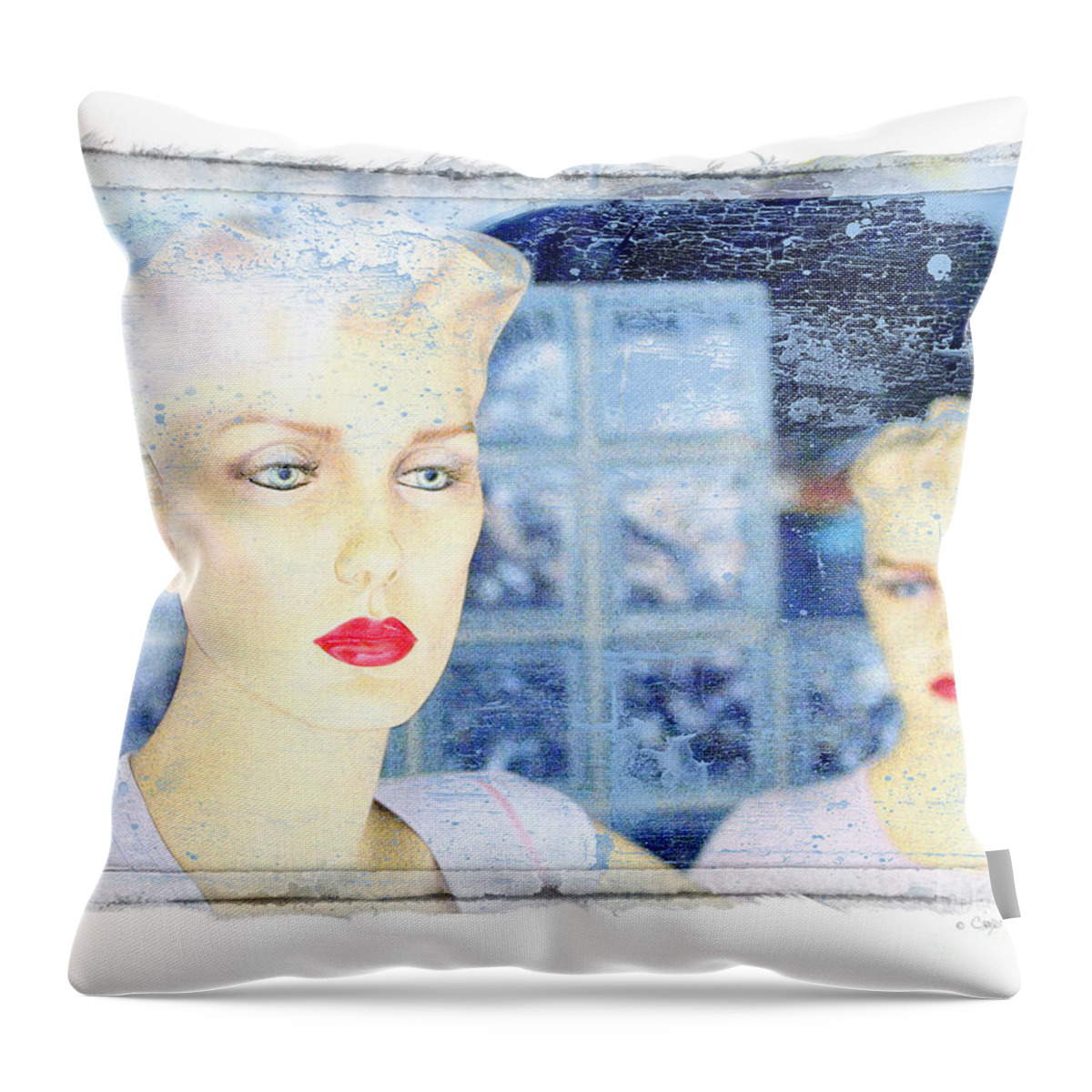 Angel Throw Pillow featuring the photograph Two 40's Models by Craig J Satterlee