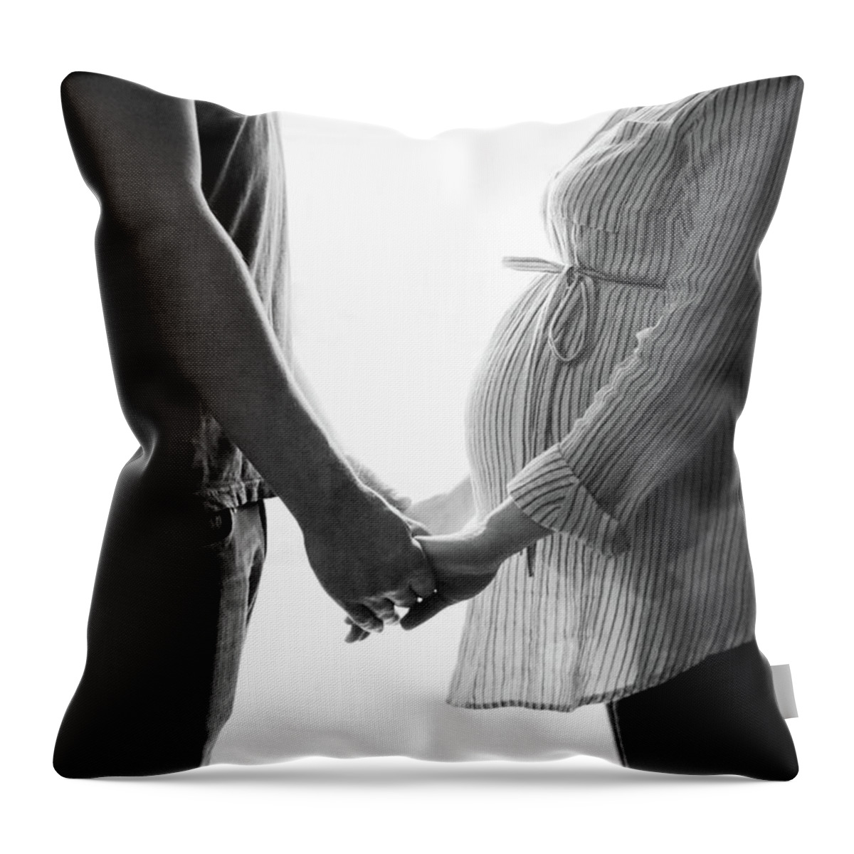 Kelly Hazel Throw Pillow featuring the photograph Two Becomes Three by Kelly Hazel