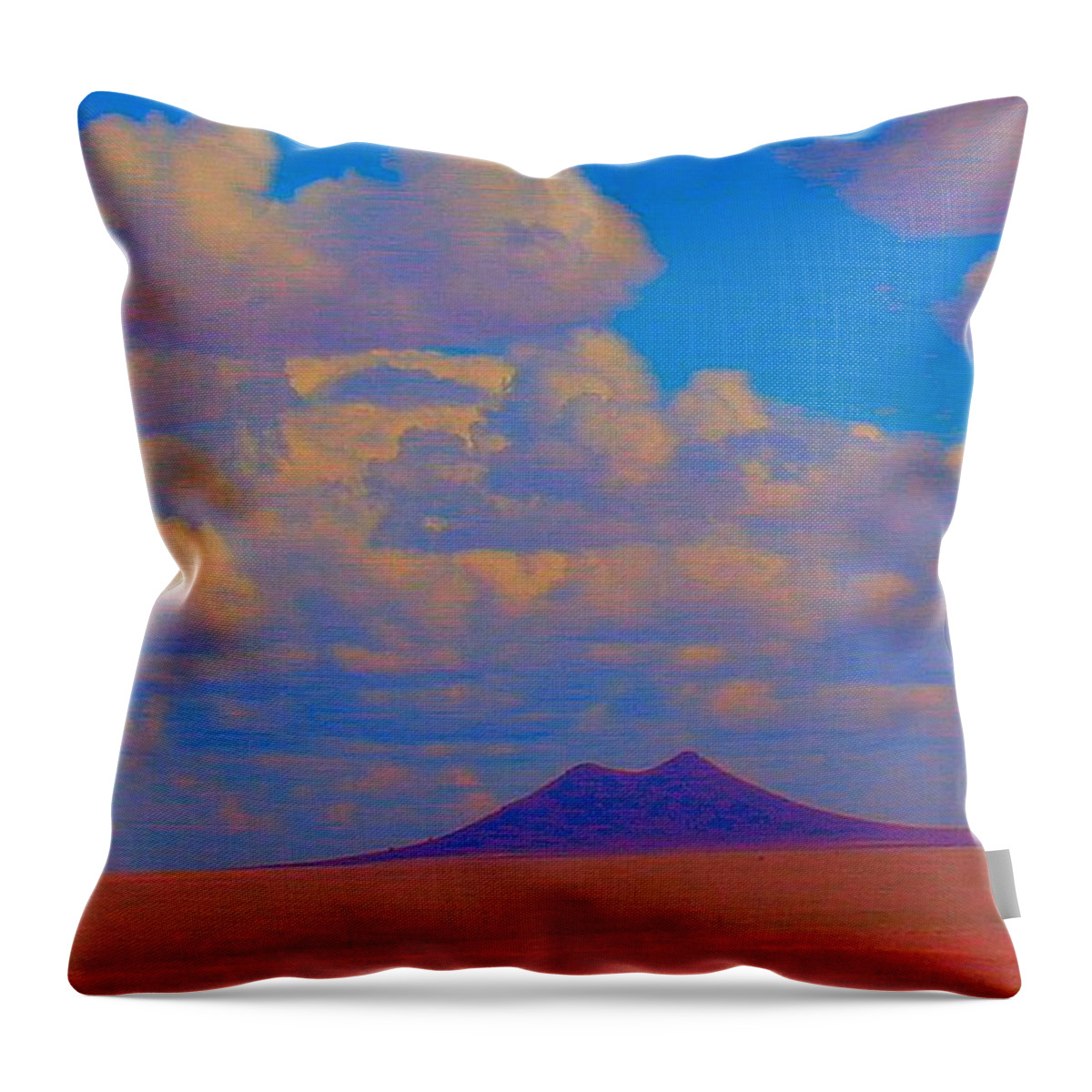 Two Butte Colorado Throw Pillow featuring the photograph Two Butte Colorado Revisited by Robert Morrissey