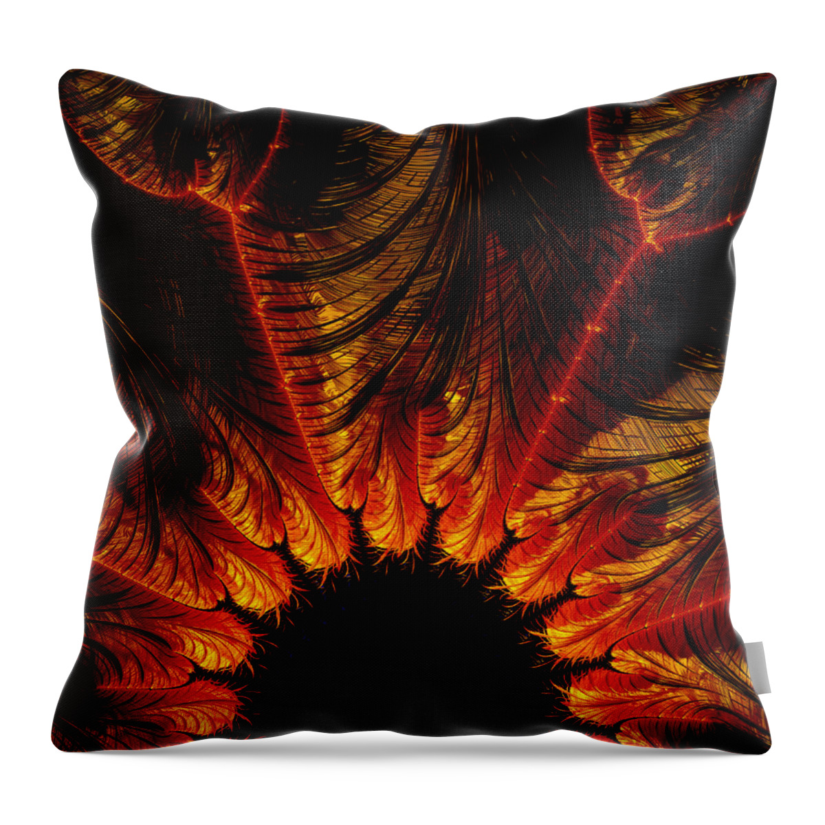 Art Throw Pillow featuring the digital art Unbridgeable Chasm-x by Jeff Iverson