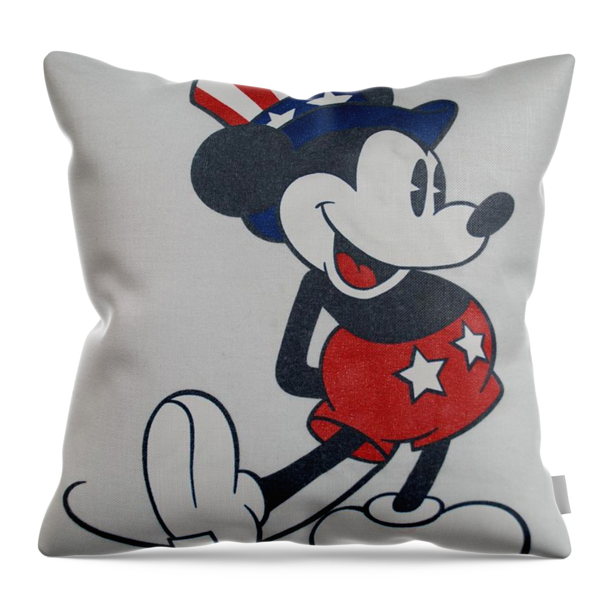 Mickey Mouse Throw Pillow featuring the photograph Uncle Mickey by Rob Hans