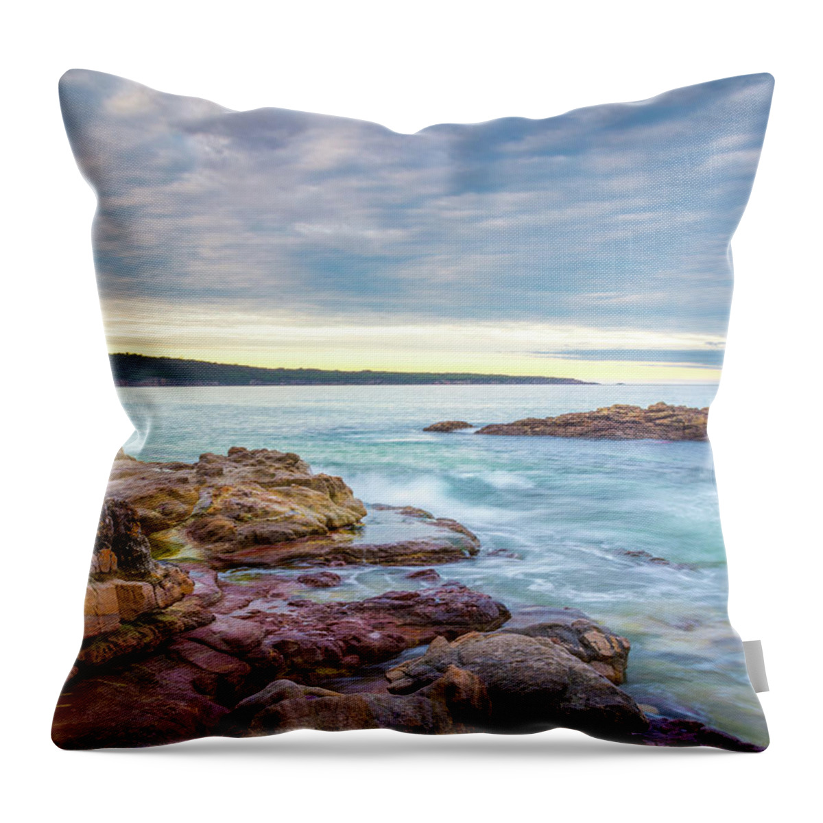 Aslings Beach Throw Pillow featuring the photograph Under Eden Skies by Racheal Christian