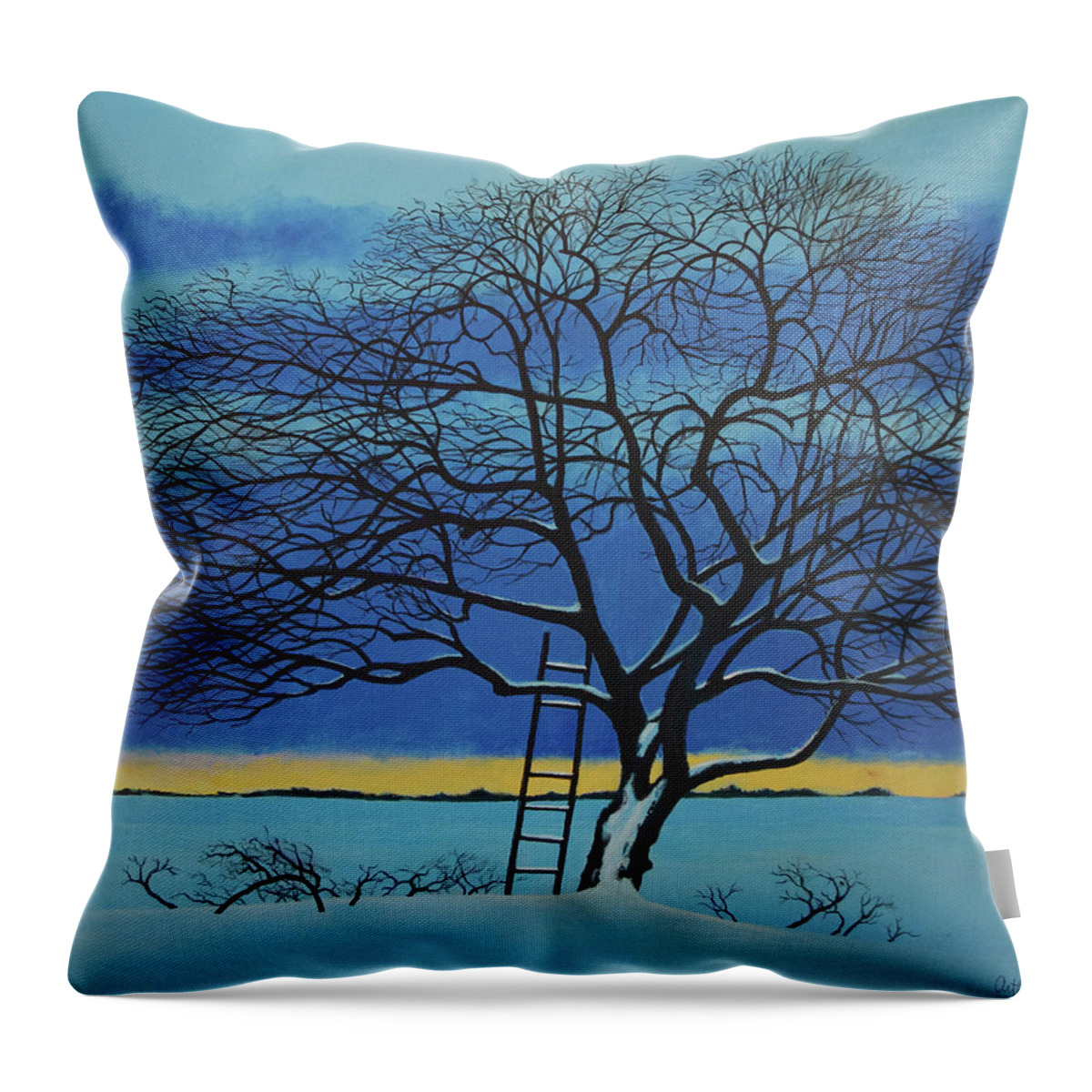Sky Throw Pillow featuring the painting Under Heaven by Arthur Barnes