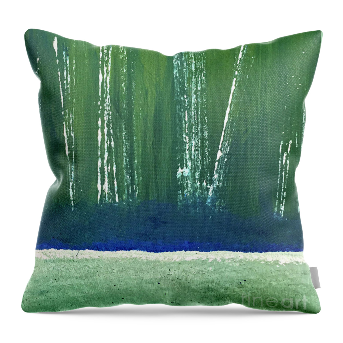 Water Throw Pillow featuring the painting Under The Sea by Amanda Sheil