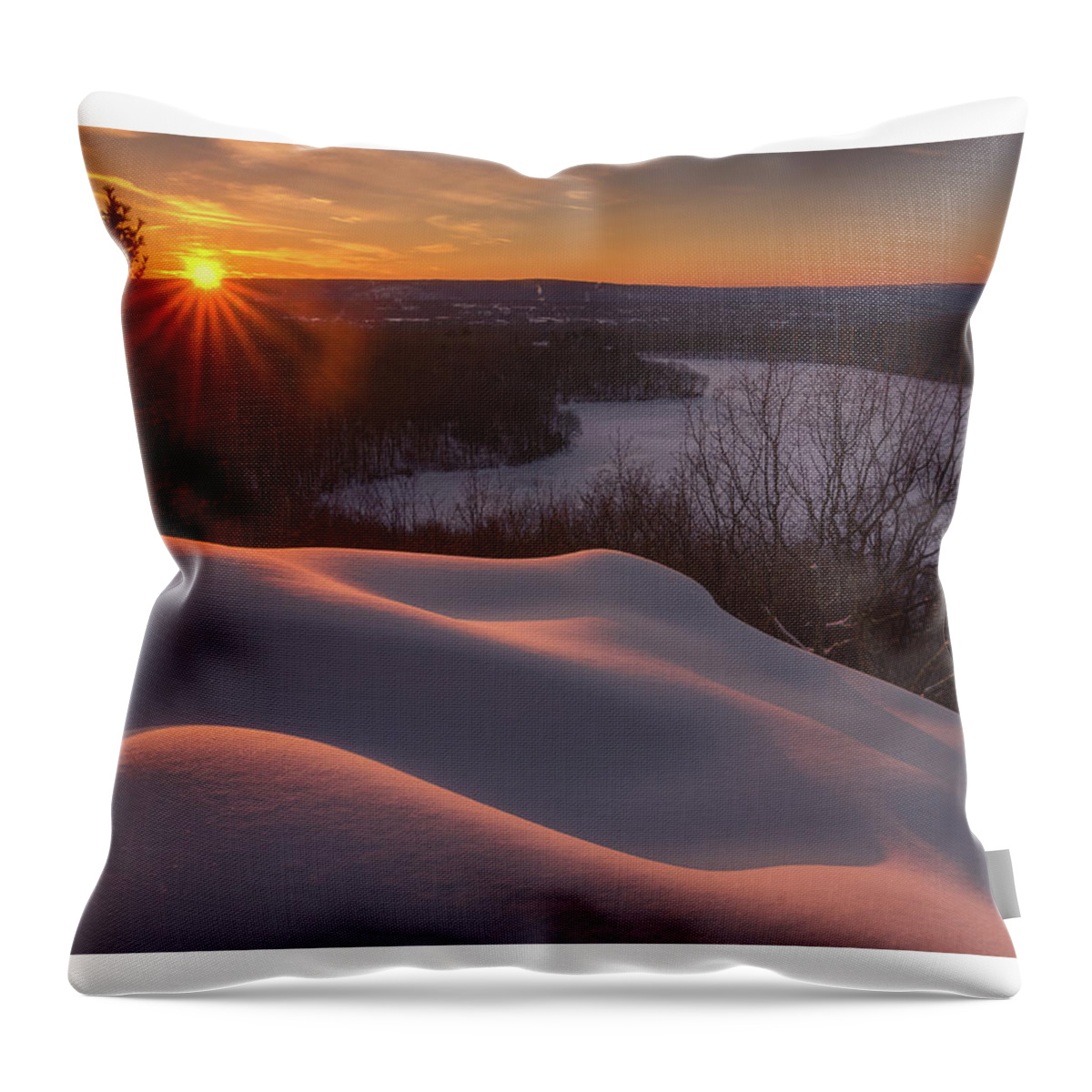 Crescent Lake Throw Pillow featuring the photograph Unfettered by Craig Szymanski